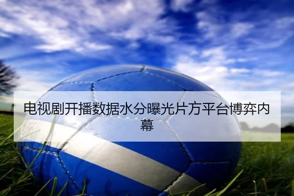 电视剧开播数据水分曝光片方平台博弈内幕